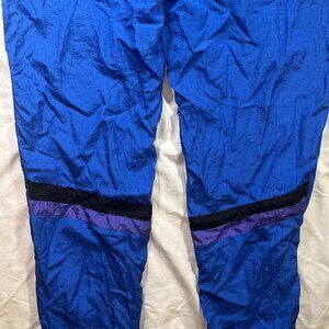 Vintage Esprit by Campus Nylon Track Pants with Ankle Zip, Size M